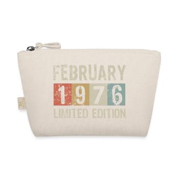 Limited Edition February 1976 Birthday Gift - Organic Pouch - nature - Front