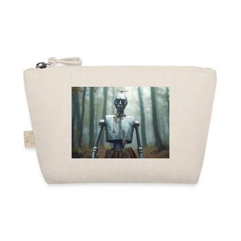 The Tin Man, A Metal Body Longs for Heart - Organic Pouch - nature - Front