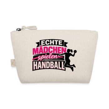 handball mädchen geburtstag geschenkidee - Bio-Täschchen - Natur - Vorne