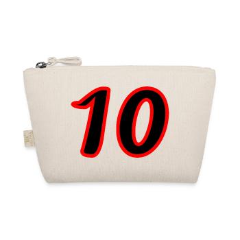 10. 10 YEARS. 10th ANNIVERSARY. 10 YEAR ANNIVERSARY. - Organic Pouch - nature - Front