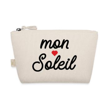 Mon Soleil cœur en Script - Trousse biologique - nature - Devant