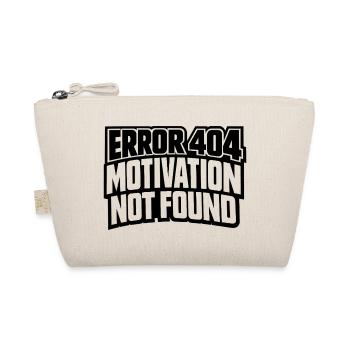 Erreur 404 Motivation non trouvée, idée de cadeau drôle - Trousse biologique - nature - Devant