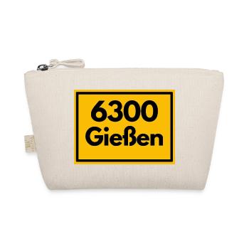 OLD POSTCODE ZIP CODE RETRO 6300 GIESSEN - Organic Pouch - nature - Front