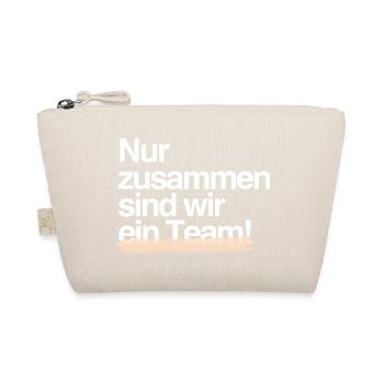 Strong Together — Team Spirit Design - Organic Pouch - nature - Front