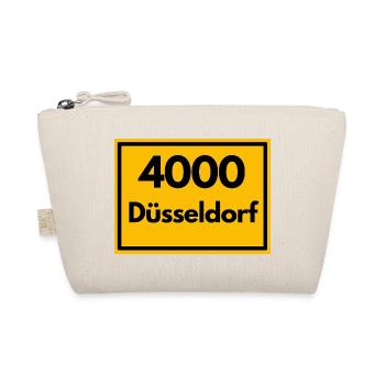 ALTE POSTLEITZAHL PLZ RETRO 4000 DÜSSELDORF - ALT - Bio-Täschchen - Natur - Vorne