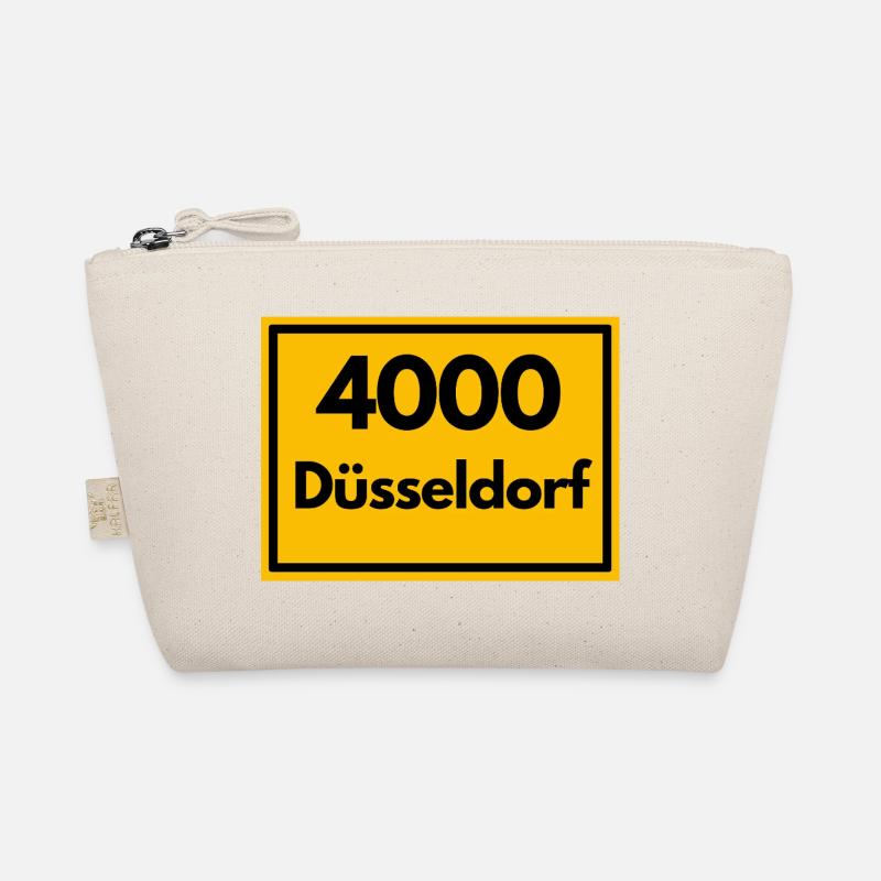 ALTE POSTLEITZAHL PLZ RETRO 4000 DÜSSELDORF - ALT Bio-Täschchen