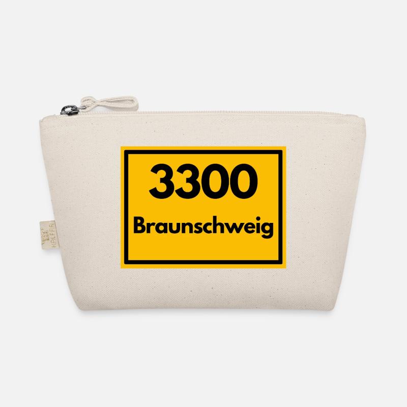 ALTE POSTLEITZAHL PLZ RETRO 3300 BRAUNSCHWEIG Bio-Täschchen
