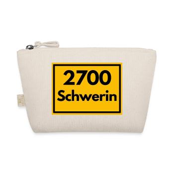 ALTE POSTLEITZAHL PLZ RETRO  2700 SCHWERIN SCHLOSS - Bio-Täschchen - Natur - Vorne