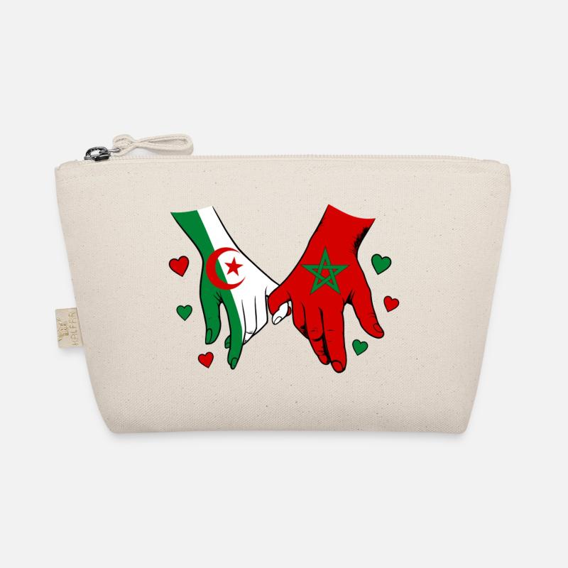 Algérie-Maroc Drapeau main dans la main Trousse biologique