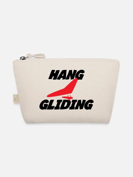 Hanggliding-Zentriertes Flügelabzeichen - Bio-Täschchen - Natur - Vorne