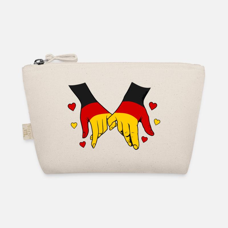 Germany Flag Holding Hands Organic Pouch