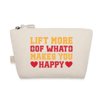 Fitness Bodybuilder Lift Makes You Happy - Organic Pouch - nature - Front