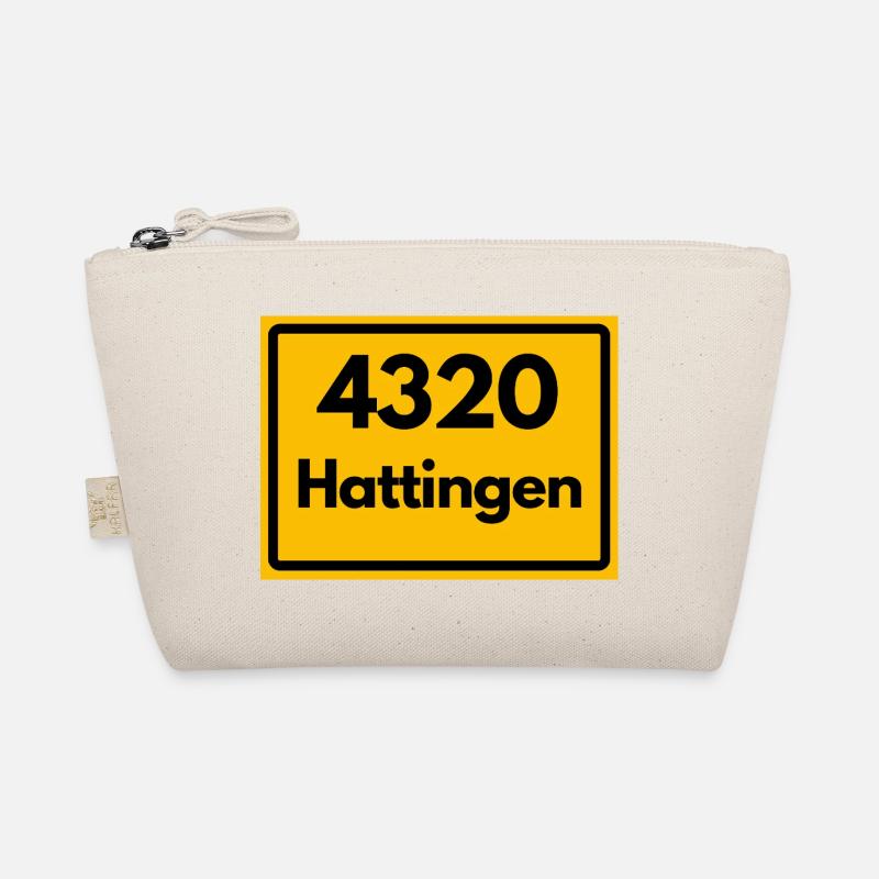ALTE POSTLEITZAHL PLZ RETRO 4320 HATTINGEN – NRW - Bio-Täschchen - Natur