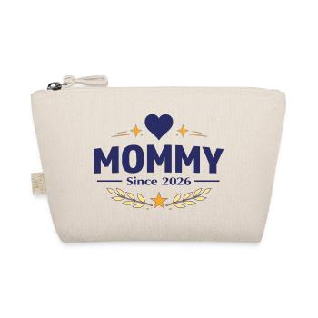 Mommy Since 2026 – Proud Mom Design - Organic Pouch - nature - Front