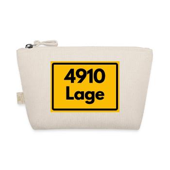 ALTE POSTLEITZAHL PLZ RETRO 4910 LAGE - Bio-Täschchen - Natur - Vorne