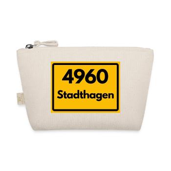 ALTE POSTLEITZAHL PLZ RETRO 4960 STADTHAGEN - Bio-Täschchen - Natur - Vorne