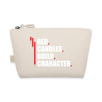 Red candles build character Stock market trader - Organic Pouch - nature - Front