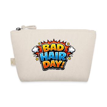 Bad Hair Day Comic Explosion - Organic Pouch - nature - Front