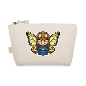 Papillon Aviateur Steampunk Armure Bleue - Trousse biologique - nature - Devant