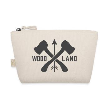Woodland Axe Outdoor Camping Bushcraft Design - Organic Pouch - nature - Front