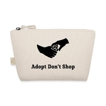 Adopt Dont Shop Paw Fist Check - Organic Pouch - nature - Front