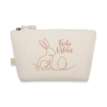 Frohe Ostern, Süßes Häschen Shirt, Hoodie, Schürze - Bio-Täschchen - Natur - Vorne