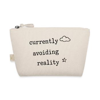 Currently Avoiding Reality Funny Shirt - Organic Pouch - nature - Front