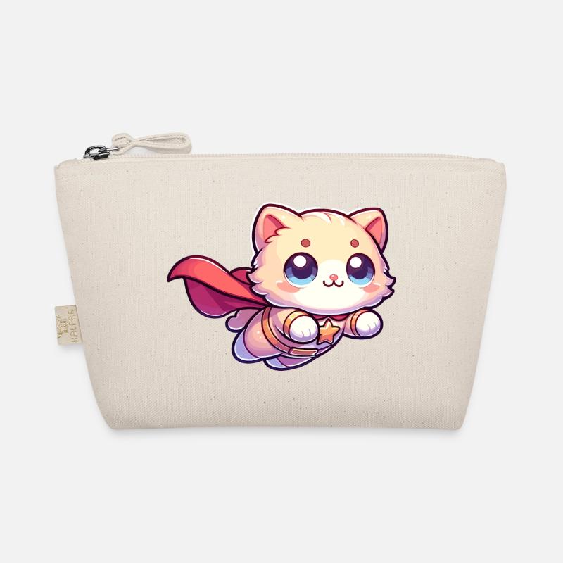 Superhero Cat Kitten Hero Kitty Organic Pouch