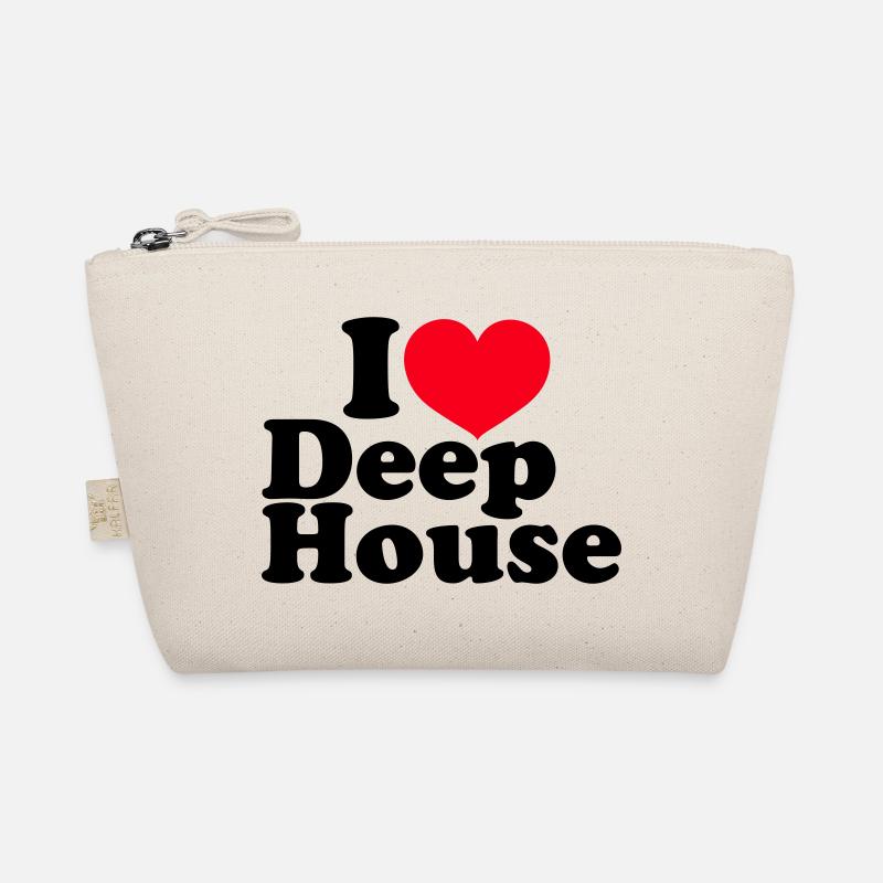 I Love Deep House Bio-Täschchen