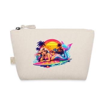 Surfboard de la Sirène Retro Sunset Tropical Vibes - Trousse biologique - nature - Devant