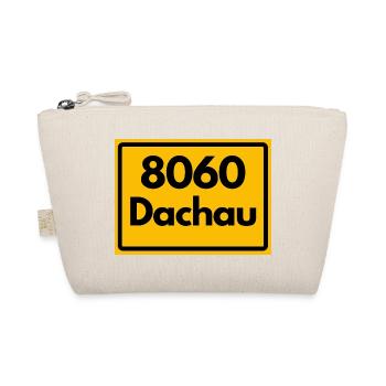 ALTE POSTLEITZAHL PLZ RETRO 8060 DACHAU HEIMAT - Bio-Täschchen - Natur - Vorne