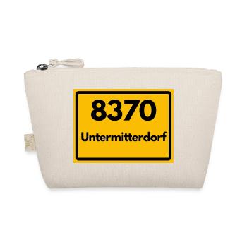 ALTE POSTLEITZAHL PLZ RETRO 8370 UNTERMITTERDORF - Bio-Täschchen - Natur - Vorne