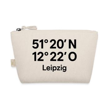 Leipzig Koordinaten Druck - Bio-Täschchen - Natur - Vorne