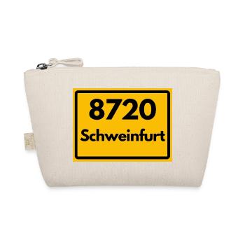 ALTE POSTLEITZAHL PLZ 8720 SCHWEINFURT HEIMATSTOLZ - Bio-Täschchen - Natur - Vorne