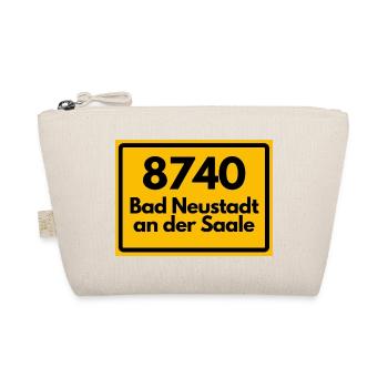 ALTE POSTLEITZAHL PLZ RETRO 8740 BAD NEUSTADT AN D - Bio-Täschchen - Natur - Vorne