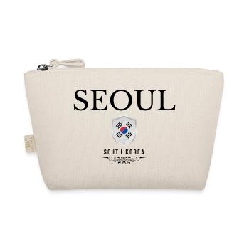 Seoul Souvenir, elegantes Design Seoul - Bio-Täschchen - Natur - Vorne