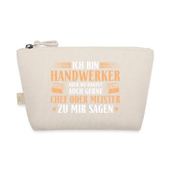 Handwerker Chef Meister – Heimwerker Geschenk - Bio-Täschchen - Natur - Vorne