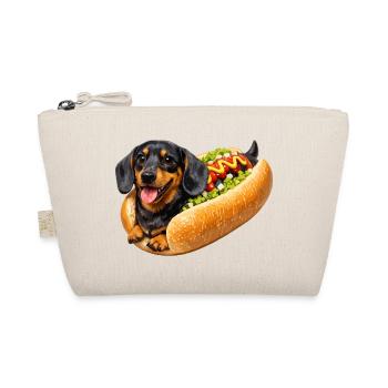 Dachshund in Hot Dog - Organic Pouch - nature - Front