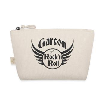 Boy Rock and Roll Skull Wings - Organic Pouch - nature - Front