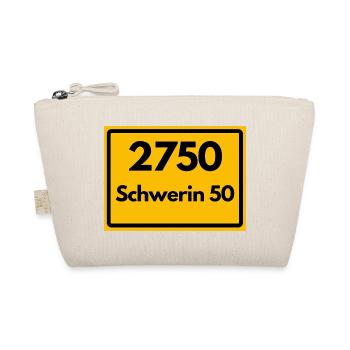 ALTE POSTLEITZAHL PLZ RETRO 2750 SCHWERIN 50  - Bio-Täschchen - Natur - Vorne