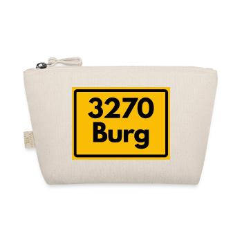 ALTE POSTLEITZAHL PLZ RETRO 3270 BURG HEIMATSTOLZ  - Bio-Täschchen - Natur - Vorne