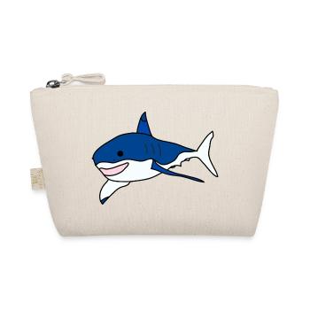 Great White Shark Cartoon - Organic Pouch - nature - Front
