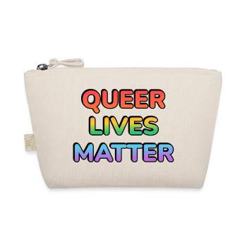 Queer Lives Matter Rainbow - Organic Pouch - nature - Front