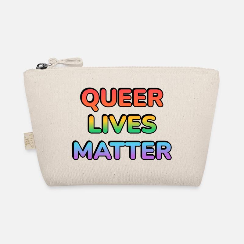 Queer Lives Matter Regenbogen Bio-Täschchen
