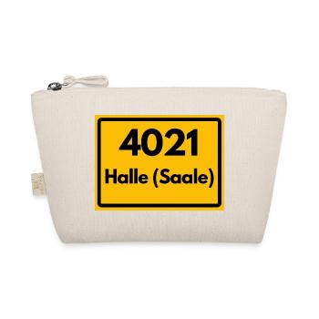 4021 HALLE SAALE DDR RETRO HEIMATSTOLZ  - Bio-Täschchen - Natur - Vorne