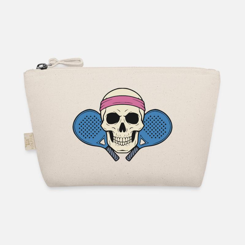 Padel Skull - Bio-Täschchen - Natur