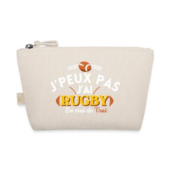 J'peux pas j'ai Rugby  - Trousse biologique - nature - Devant