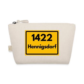 ALTE POSTLEITZAHL 1422 HENNIGSDORF BRANDENBURG DDR - Bio-Täschchen - Natur - Vorne
