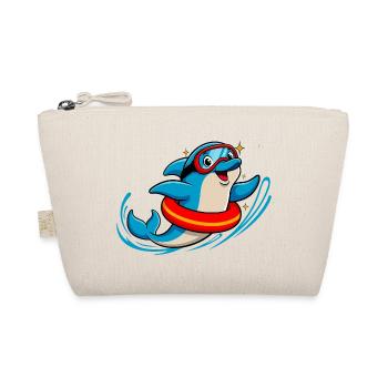 Dauphin drôle avec des lunettes de plongée - Trousse biologique - nature - Devant