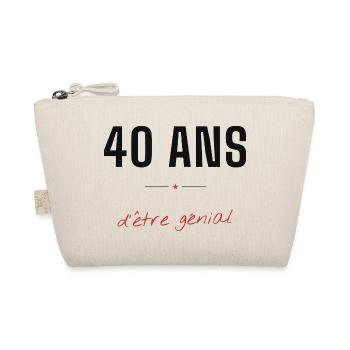 40 Ans d'être génial - Trousse biologique - nature - Devant